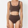 Bikini Tops It's Now Cool | Contour Crop Top - Fudgesicle