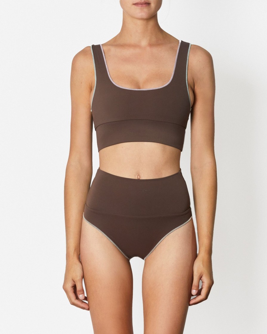 Bikini Tops It's Now Cool | Contour Crop Top - Fudgesicle