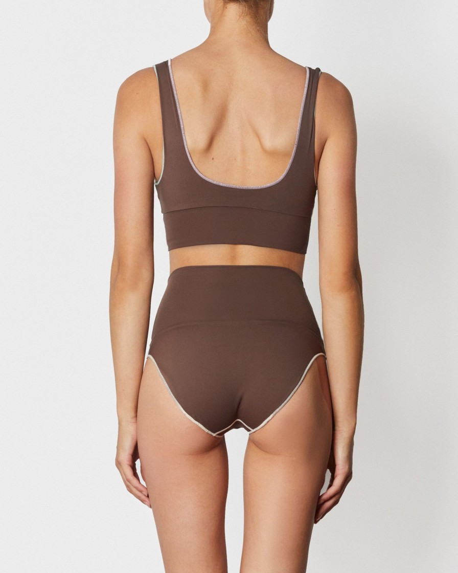 Bikini Bottoms It's Now Cool | Contour High Waist Pant - Fudgesicle