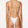 Bikini Bottoms It's Now Cool | Frill Tie Eco Pant - Vintage White Rib