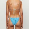 Bikini Bottoms It's Now Cool | The Gathered Tie Pant - Turquoise Lurex