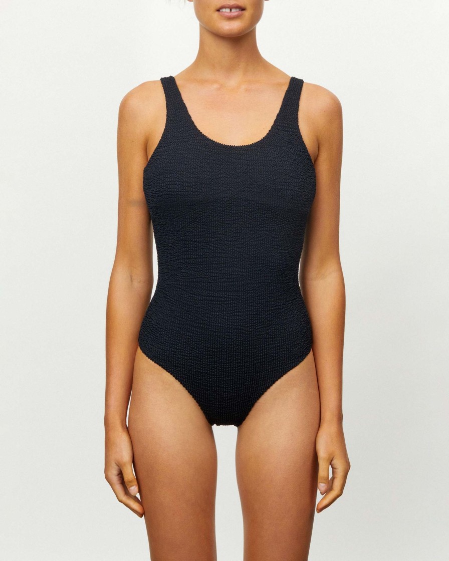 One Pieces It's Now Cool | Backless One Piece - Crimped Black