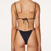 Bikini Bottoms It's Now Cool | Frill Tie Eco Pant - Black Rib