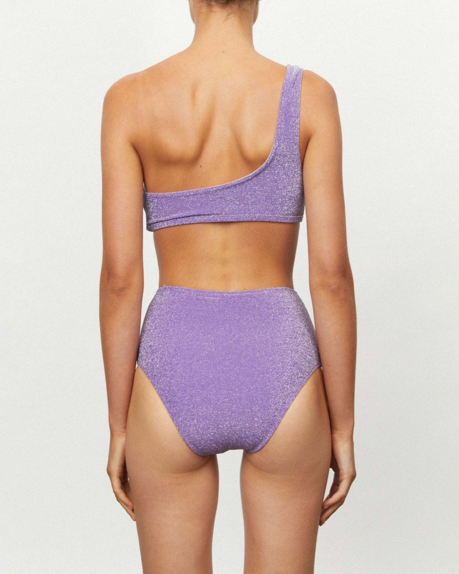 Bikini Bottoms It's Now Cool | Waisted Pant - Violet Lurex